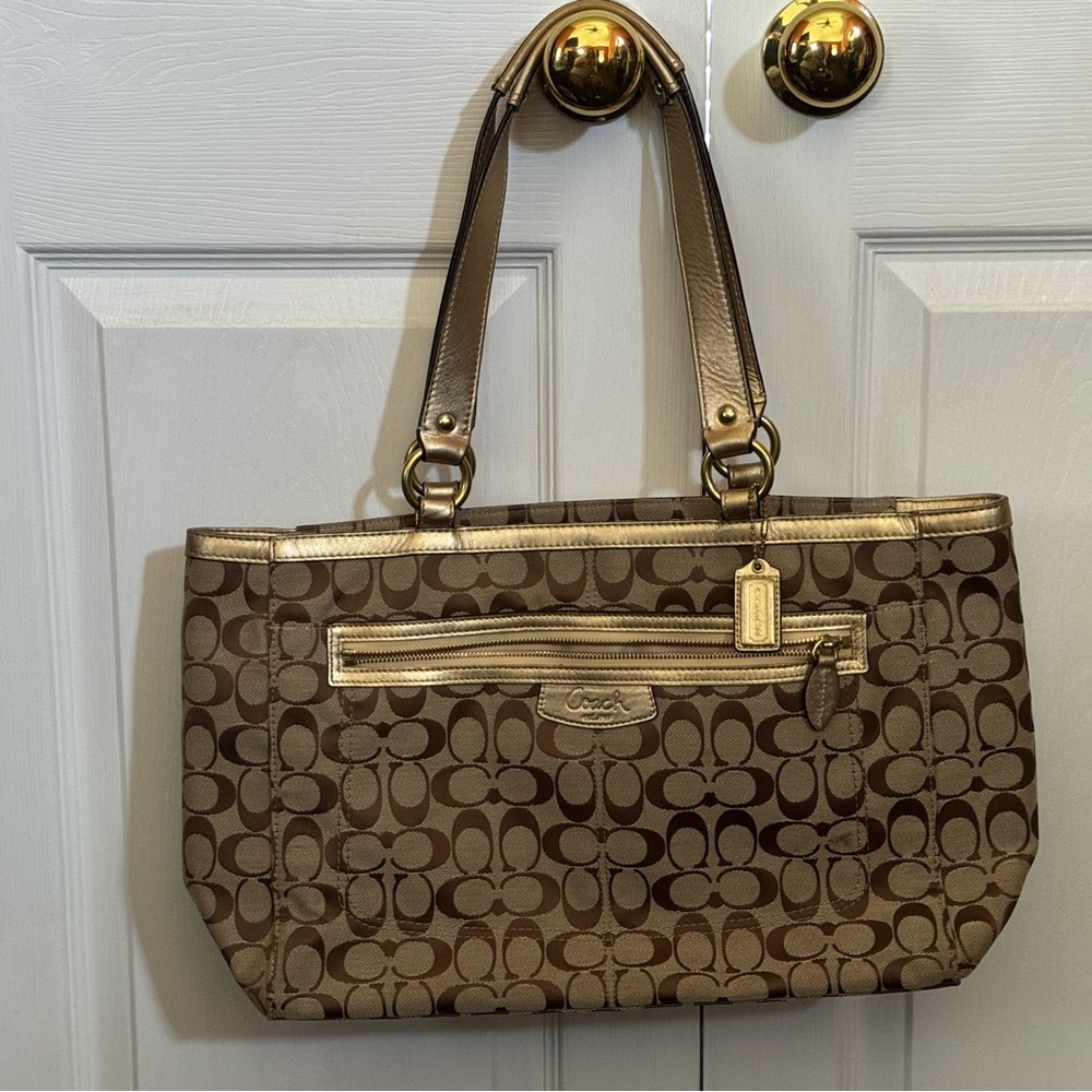 Coach Large Signature Tote Bag